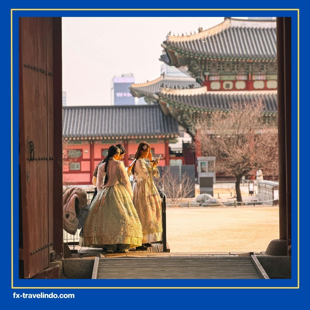 wisata gratis korea pakai hanbok