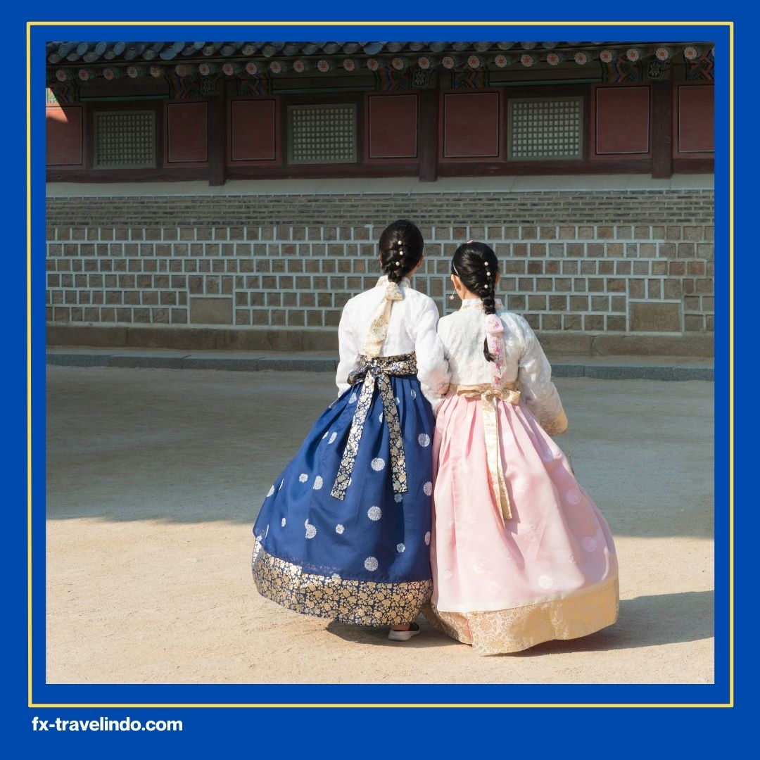 wisata gratis korea pakai hanbok