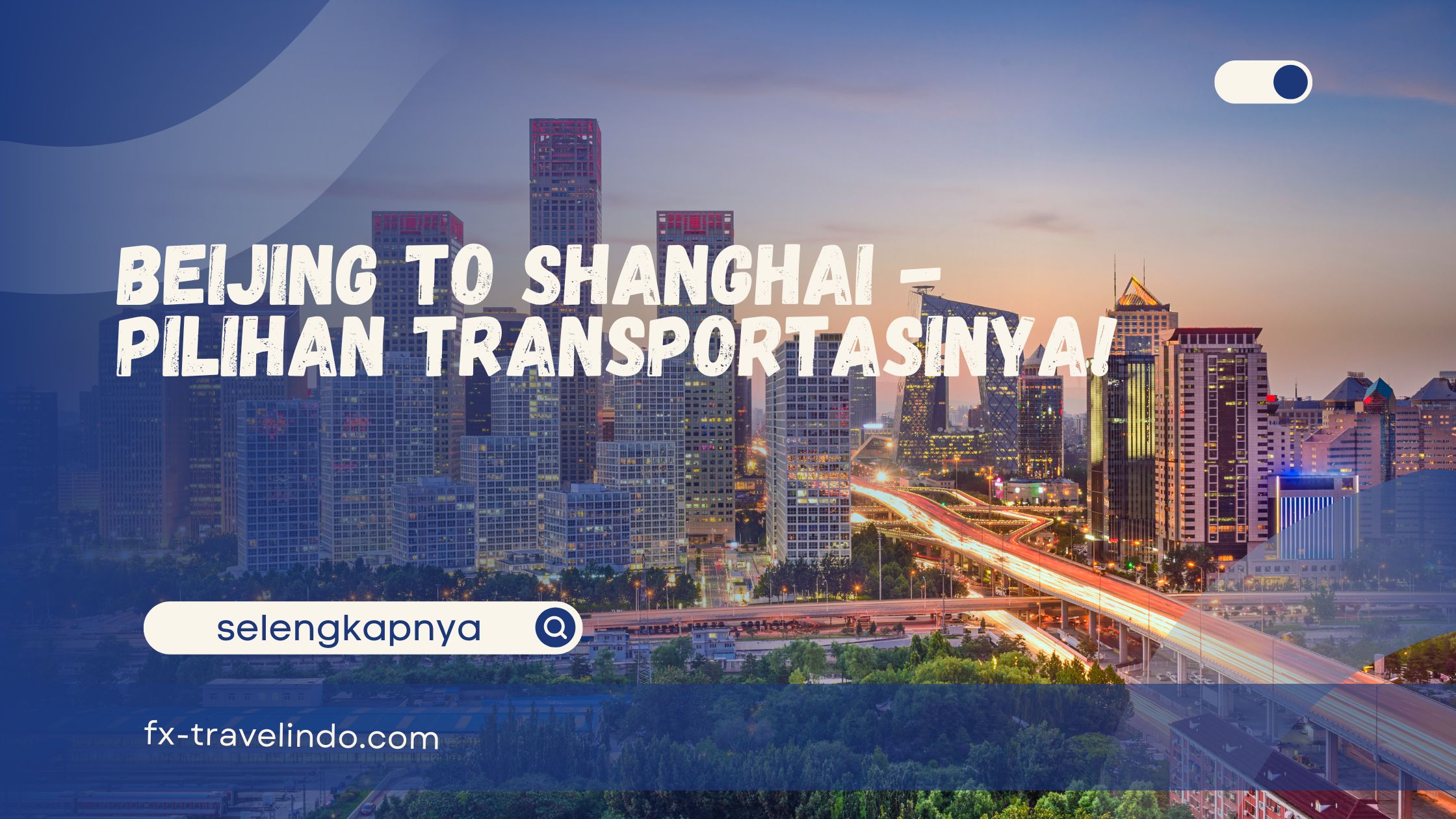 Beijing to Shanghai