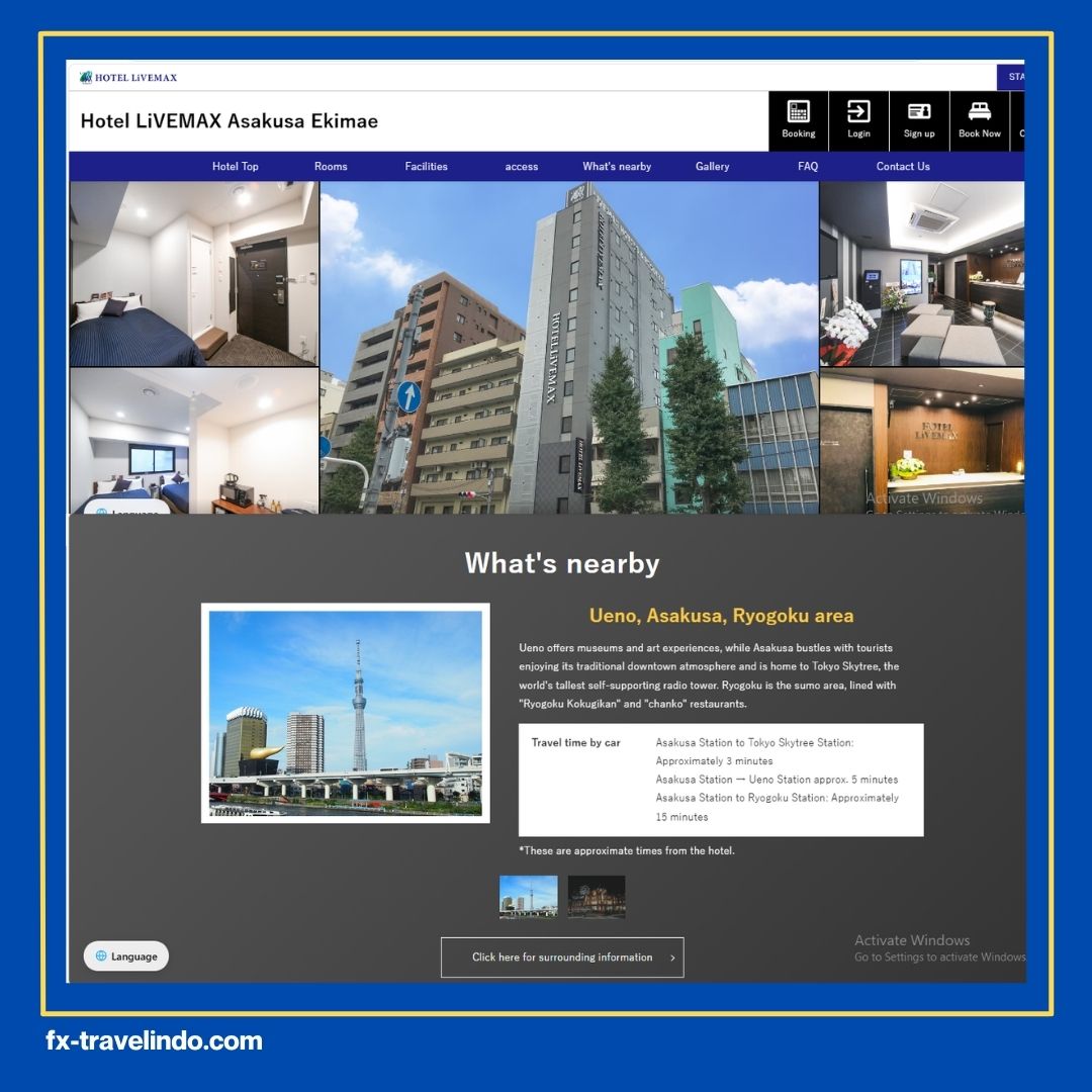hotel di Tokyo yang strategis dan murah