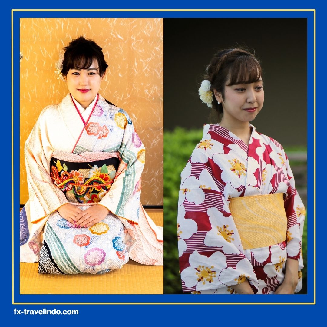 Kimono dan Yukata Apakah Sama